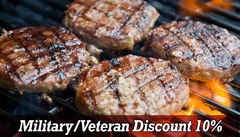 Military & Veteran Discount for all-natural beef at Centennial Beef